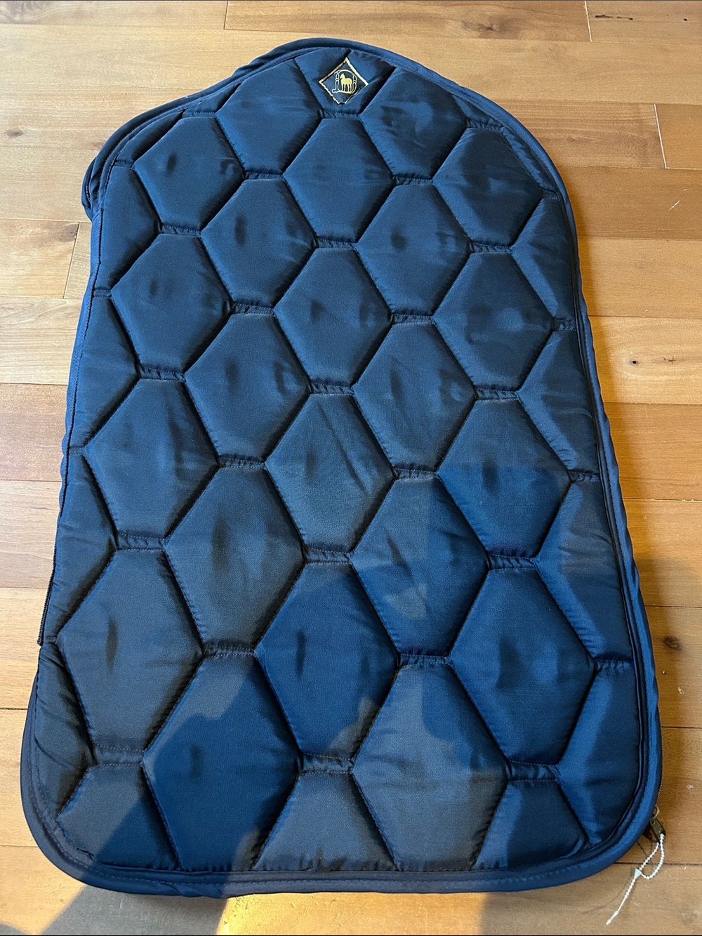 Big D quilted chap bag Navy